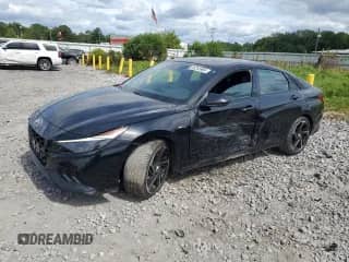 2023 Hyundai Elantra N Line z VIN KMHLR4AF1PU568480, wystawiony jako Copart lot #68245905 z przebiegiem 76 349 mil mil oraz Szkoda całkowita • Salvage title. Historia ofert i sprzedaży dostępna na DreamBid. Obrazek 1.