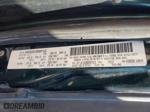 2011 Ram 1500 ST z VIN 3D7JB1EK8BG597529, wystawiony jako Copart lot #52417285 z przebiegiem 152 416 mil mil oraz Szkoda całkowita • Salvage title. Historia ofert i sprzedaży dostępna na DreamBid. Obrazek 12.