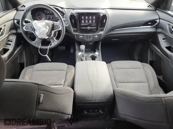 2023 Chevrolet Traverse LT Cloth with VIN 1GNERGKW9PJ147242, listed as a Copart auction lot 80367695 with 81,140 mi miles and Salvage title. Bid and sale history available at DreamBid. Image 8.