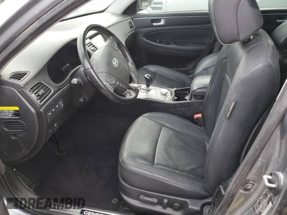 2013 Hyundai Genesis R-Spec with VIN KMHGC4DH4DU255757, listed as a Copart auction lot 76064104 with Not provided miles and Salvage title. Bid and sale history available at DreamBid. Image 7.