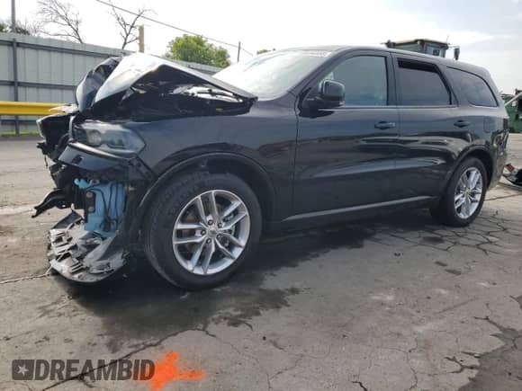 2022 Dodge Durango GT Plus with VIN 1C4RDHDG2NC218285, listed as a Copart auction lot 69696955 with 56,927 mi miles and Salvage title. Bid and sale history available at DreamBid. Image 1.