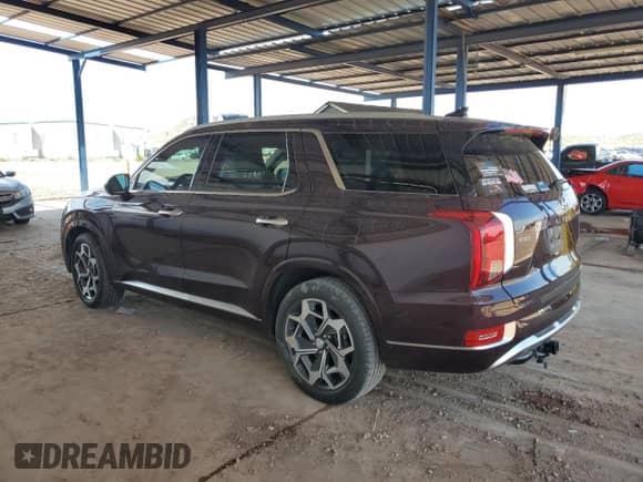 2021 Hyundai Palisade Calligraphy z VIN KM8R74HE3MU302581, wystawiony jako Copart lot #71727105 z przebiegiem 55 768 mil mil oraz Szkoda całkowita • Salvage title. Historia ofert i sprzedaży dostępna na DreamBid. Obrazek 2.