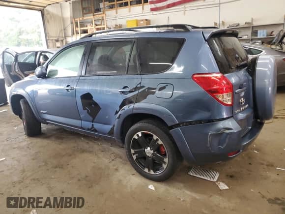 2007 Toyota RAV4 Sport with VIN JTMBD32V076041307, listed as a Copart auction lot 80359245 with 248,938 mi miles and Salvage title. Bid and sale history available at DreamBid. Image 2.