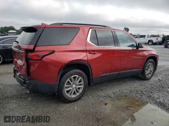 2022 Chevrolet Traverse LT Cloth z VIN 1GNERGKW5NJ165945, wystawiony jako Copart lot #70910495 z przebiegiem 54 389 mil mil oraz Nie do naprawy • Non repairable. Historia ofert i sprzedaży dostępna na DreamBid. Obrazek 3.