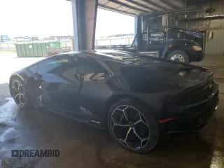 2021 Lamborghini Huracan with VIN ZHWUF5ZF7MLA17705, listed as a Copart auction lot 58845374 with 3,510 mi miles and Salvage title. Bid and sale history available at DreamBid. Image 2.
