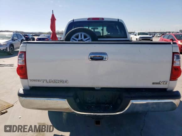 2006 Toyota Tundra Limited with VIN 5TBRT38136S480868, listed as a Copart auction lot 45721025 with 144,701 mi miles and Salvage title. Bid and sale history available at DreamBid. Image 6.