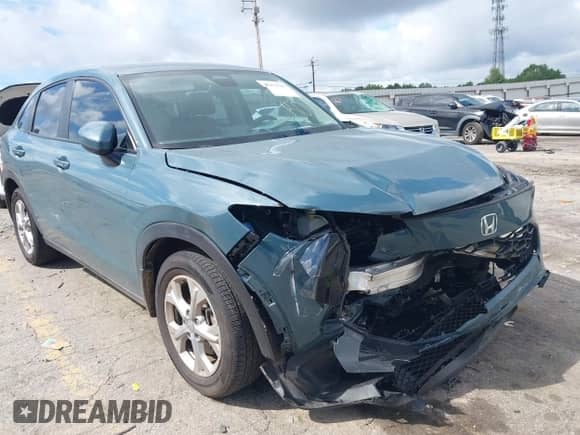 2025 Honda HR-V LX with VIN 3CZRZ1H36SM711648, listed as a IAAI auction lot 42970785 with 19,437 mi miles and . Bid and sale history available at DreamBid. Image 6.