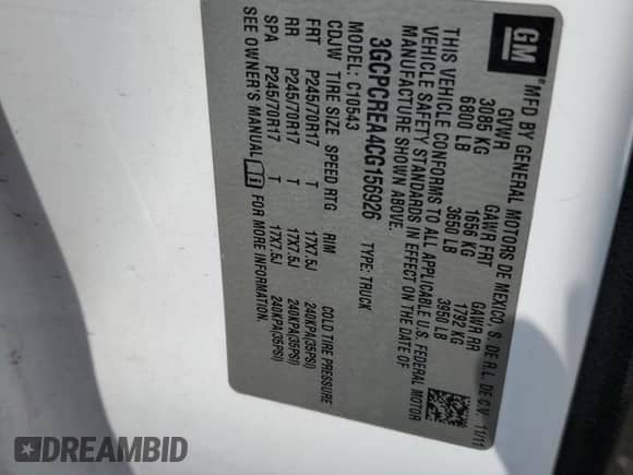 2012 Chevrolet Silverado 1500 LS z VIN 3GCPCREA4CG156926, wystawiony jako Copart lot #63436775 z przebiegiem 252 123 mil mil oraz Szkoda całkowita • Salvage title. Historia ofert i sprzedaży dostępna na DreamBid. Obrazek 12.