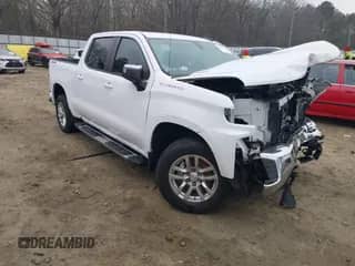 2021 Chevrolet Silverado 1500 LT z VIN 3GCUYDET7MG349971, wystawiony jako IAAI lot #41186168 z przebiegiem 48 335 mil mil oraz . Historia ofert i sprzedaży dostępna na DreamBid. Obrazek 1.