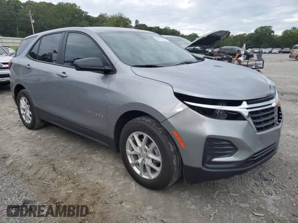 2024 Chevrolet Equinox LS with VIN 3GNAXHEG8RL146500, listed as a Copart auction lot 84876635 with 32,296 mi miles and Salvage title. Bid and sale history available at DreamBid. Image 4.
