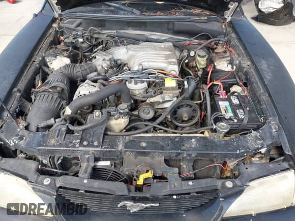 1994 Ford Mustang z VIN 1FALP45T2RF102418, wystawiony jako IAAI lot #43565499 z przebiegiem 117 356 mil mil oraz . Historia ofert i sprzedaży dostępna na DreamBid. Obrazek 10.