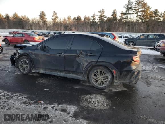 2023 Subaru WRX with VIN JF1VBAA65P9823639, listed as a Copart auction lot 41861455 with 21,990 mi miles and Salvage title. Bid and sale history available at DreamBid. Image 2.