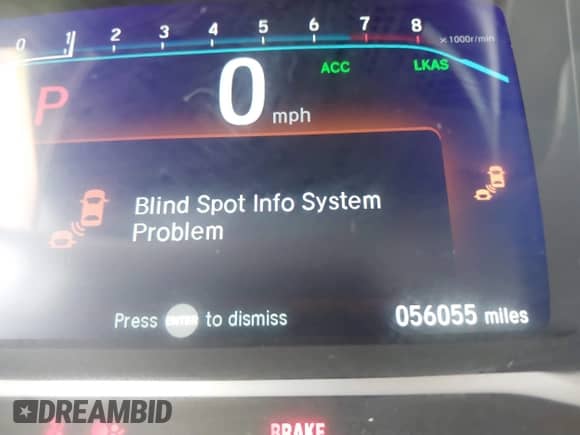 2022 Honda Pilot Touring 8-Passenger with VIN 5FNYF5H99NB001383, listed as a IAAI auction lot 41389422 with 56,055 mi miles and . Bid and sale history available at DreamBid. Image 16.