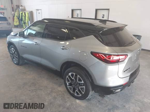 2024 Chevrolet Blazer RS with VIN 3GNKBKRS5RS132834, listed as a IAAI auction lot 42550700 with 26,394 mi miles and . Bid and sale history available at DreamBid. Image 3.