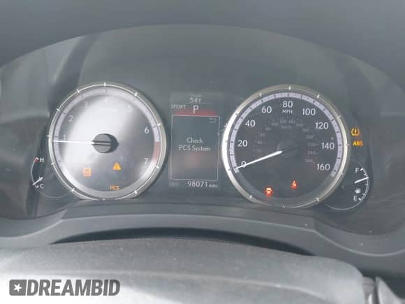 2015 Lexus RC 350 F Sport with VIN JTHSE5BC3F5001037, listed as a IAAI auction lot 41910392 with 98,071 mi miles and . Bid and sale history available at DreamBid. Image 7.