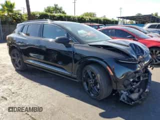 2024 Chevrolet Equinox EV RS with VIN 3GN7DPRR3RS233400, listed as a Copart auction lot 69671505 with 9,100 mi miles and Salvage title. Bid and sale history available at DreamBid. Image 4.