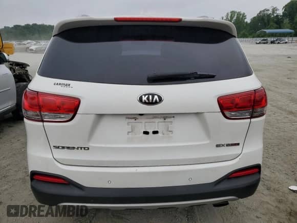 2017 Kia Sorento EX with VIN 5XYPHDA13HG277026, listed as a Copart auction lot 59678975 with 75,262 mi miles and Salvage title. Bid and sale history available at DreamBid. Image 6.