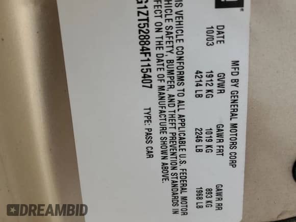 2004 Chevrolet Malibu LS с VIN 1G1ZT52884F115407, выставлен на аукционе Copart как лот 60641385 с пробегом 141 253 миль миль и Списание • Salvage title. История ставок и продаж доступна на DreamBid. Изображение 12.