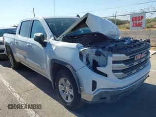 2024 GMC Sierra 1500 z VIN 1GTPHBEK3RZ196439, wystawiony jako IAAI lot #42905100 z przebiegiem 63 142 mil mil oraz . Historia ofert i sprzedaży dostępna na DreamBid. Obrazek 1.