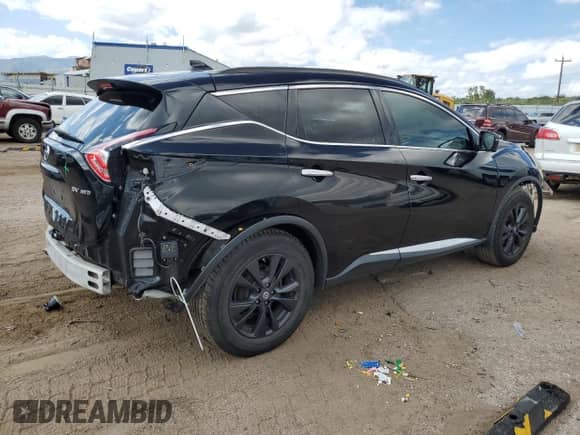 2018 Nissan Murano SL z VIN 5N1AZ2MH0JN152978, wystawiony jako Copart lot #81649605 z przebiegiem 94 552 mil mil oraz Szkoda całkowita • Salvage title. Historia ofert i sprzedaży dostępna na DreamBid. Obrazek 3.