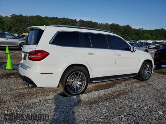 2017 Mercedes-Benz GLS 63 AMG with VIN 4JGDF7FE6HA851880, listed as a Copart auction lot 54667095 with 78,661 mi miles and Salvage title. Bid and sale history available at DreamBid. Image 3.