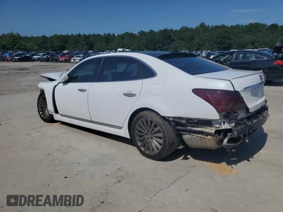 2014 Hyundai Equus Ultimate with VIN KMHGH4JH1EU086952, listed as a Copart auction lot 63856095 with 207,806 mi miles and Salvage title. Bid and sale history available at DreamBid. Image 2.
