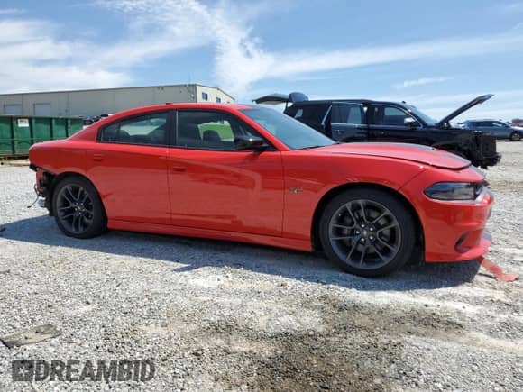 2023 Dodge Charger Scat Pack with VIN 2C3CDXGJ6PH534901, listed as a Copart auction lot 70214005 with 28,788 mi miles and Salvage title. Bid and sale history available at DreamBid. Image 4.