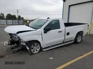 2025 Chevrolet Silverado 1500 Work Truck с VIN 3GCNAAED9SG325104, выставлен на аукционе Copart как лот 71279055 с пробегом Не указан миль и Списание • Salvage title. История ставок и продаж доступна на DreamBid. Изображение 1.