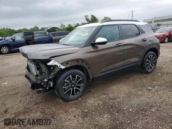 2022 Chevrolet TrailBlazer ACTIV with VIN KL79MVSL6NB092689, listed as a Copart auction lot 69391025 with 15,498 mi miles and Salvage title. Bid and sale history available at DreamBid. Image 1.