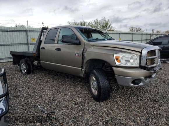 2009 Dodge 3500 SLT with VIN 3D7MX38L19G521434, listed as a Copart auction lot 80876004 with Not provided miles and Salvage title. Bid and sale history available at DreamBid. Image 4.