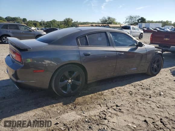 2014 Dodge Charger SXT with VIN 2C3CDXHGXEH348567, listed as a Copart auction lot 84801005 with 59,295 mi miles and Salvage title. Bid and sale history available at DreamBid. Image 3.