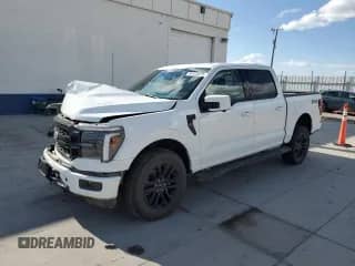 2025 Ford F-150 Lariat with VIN 1FTFW5L85SFA55938, listed as a Copart auction lot 81475875 with 8,349 mi miles and Salvage title. Bid and sale history available at DreamBid. Image 1.