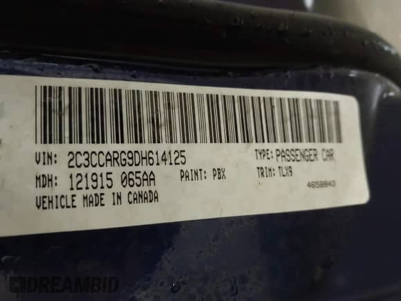 2013 Chrysler 300 with VIN 2C3CCARG9DH614125, listed as a IAAI auction lot 42227211 with 134,856 mi miles and . Bid and sale history available at DreamBid. Image 9.