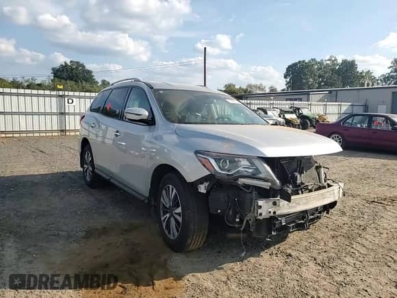 2017 Nissan Pathfinder S with VIN 5N1DR2MMXHC664036, listed as a Copart auction lot 81662125 with Not provided miles and Salvage title. Bid and sale history available at DreamBid. Image 14.