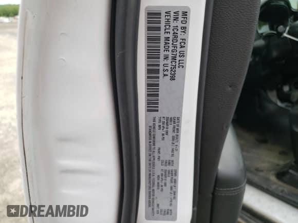 2021 Dodge Durango Pursuit с VIN 1C4RDJFG7MC752398, выставлен на аукционе Copart как лот 56492425 с пробегом 40 738 миль миль и Списание • Salvage title. История ставок и продаж доступна на DreamBid. Изображение 13.