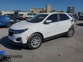 2022 Chevrolet Equinox LT с VIN 3GNAXKEVXNL168651, выставлен на аукционе Copart как лот 71187895 с пробегом 40 645 миль миль и Списание • Salvage title. История ставок и продаж доступна на DreamBid. Изображение 1.