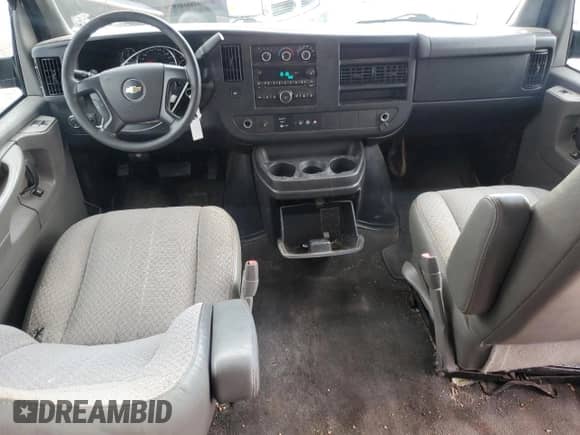 2013 Chevrolet Express Passenger LT with VIN 1GAZG1FG9D1189947, listed as a Copart auction lot 54183165 with 84,745 mi miles and Salvage title. Bid and sale history available at DreamBid. Image 8.