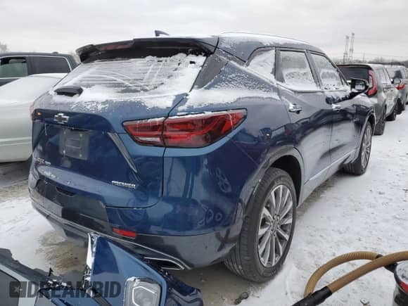 2023 Chevrolet Blazer Premier with VIN 3GNKBLRS6PS127127, listed as a Copart auction lot 82566014 with 41,925 mi miles and Salvage title. Bid and sale history available at DreamBid. Image 3.