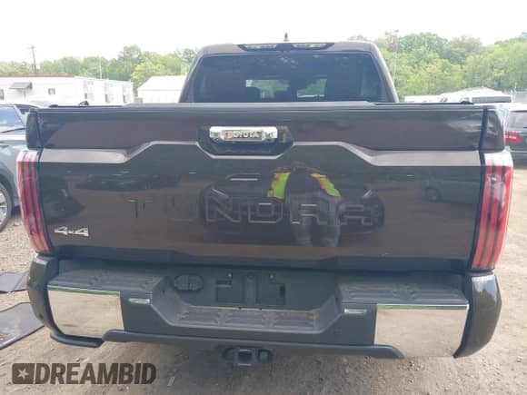 2024 Toyota Tundra 1794 Edition with VIN 5TFMA5DB5RX145336, listed as a IAAI auction lot 42203766 with 16,781 mi miles and . Bid and sale history available at DreamBid. Image 16.