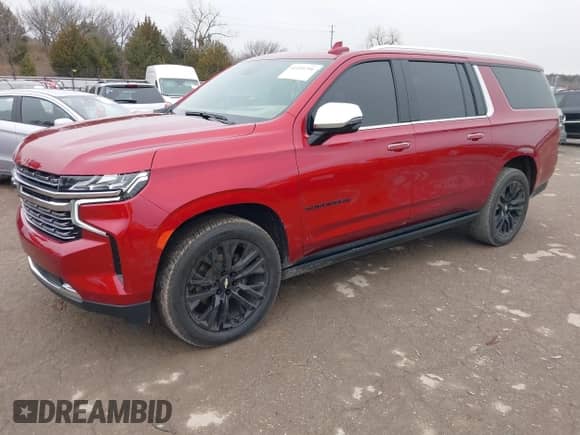 2021 Chevrolet Suburban Premier z VIN 1GNSKFKD7MR223814, wystawiony jako IAAI lot #41491296 z przebiegiem 78 739 mil mil oraz . Historia ofert i sprzedaży dostępna na DreamBid. Obrazek 2.