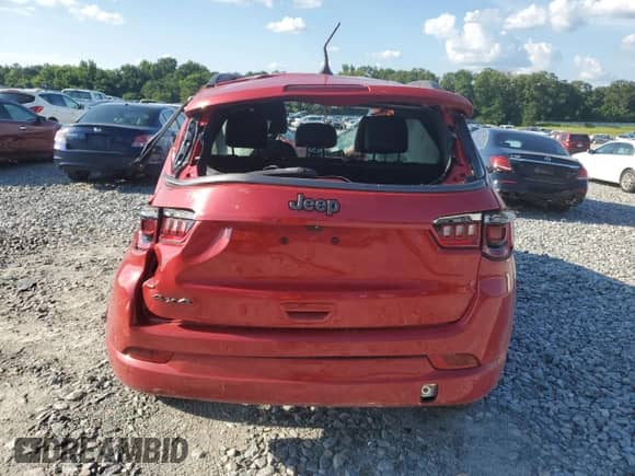 2022 Jeep Compass (RED) Edition with VIN 3C4NJDCB5NT132656, listed as a Copart auction lot 62827535 with Not provided miles and Salvage title. Bid and sale history available at DreamBid. Image 6.