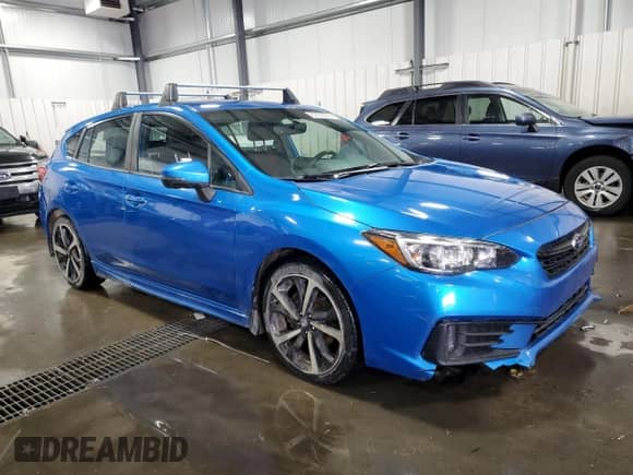 2020 Subaru Impreza Special Sports with VIN 4S3GTAJ67L1722384, listed as a Copart auction lot 82853834 with 82,206 mi miles and Salvage title. Bid and sale history available at DreamBid. Image 4.