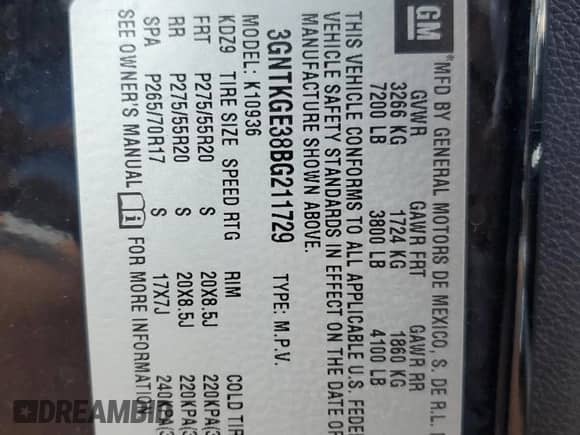 2011 Chevrolet Avalanche LTZ z VIN 3GNTKGE38BG211729, wystawiony jako Copart lot #70731595 z przebiegiem 118 545 mil mil oraz Szkoda całkowita • Salvage title. Historia ofert i sprzedaży dostępna na DreamBid. Obrazek 12.