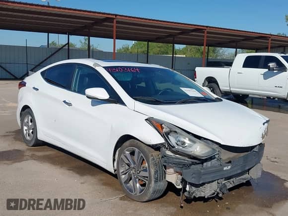 2016 Hyundai Elantra SE z VIN 5NPDH4AE2GH734504, wystawiony jako IAAI lot #43103164 z przebiegiem Nie podano mil oraz . Historia ofert i sprzedaży dostępna na DreamBid. Obrazek 1.