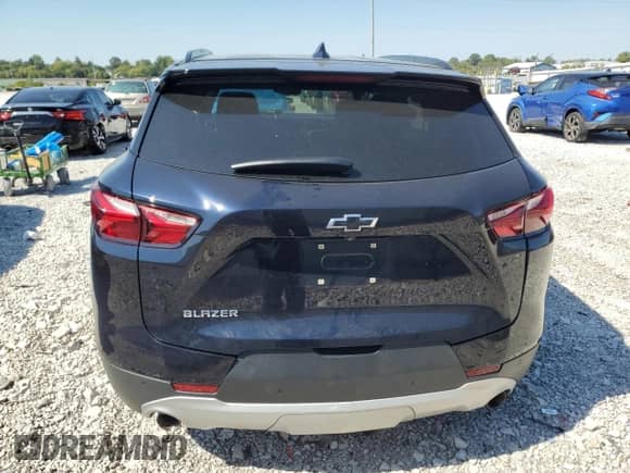 2021 Chevrolet Blazer LT with VIN 3GNKBCR43MS550180, listed as a Copart auction lot 80539635 with 76,255 mi miles and Salvage title. Bid and sale history available at DreamBid. Image 6.