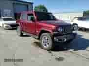 2021 Jeep Wrangler Unlimited Sahara with VIN 1C4HJXEG9MW580642, listed as a Copart auction lot 81205365 with Not provided miles and Salvage title. Bid and sale history available at DreamBid. Image 14.