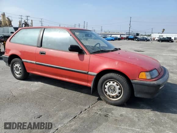 1990 Honda Civic with VIN 2HGED6341MH579823, listed as a Copart auction lot 69636154 with 155,840 mi miles and Clean title. Bid and sale history available at DreamBid. Image 4.