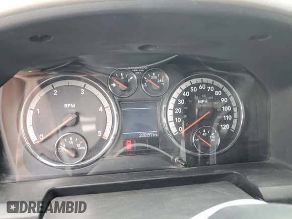 2010 Dodge 2500 Laramie with VIN 3D7UT2CL7AG155447, listed as a Copart auction lot 84482534 with 200,197 mi miles and Salvage title. Bid and sale history available at DreamBid. Image 9.