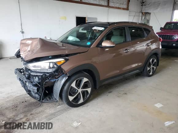 2016 Hyundai Tucson Limited z VIN KM8J33A26GU086636, wystawiony jako Copart lot #67650275 z przebiegiem 79 688 mil mil oraz Szkoda całkowita • Salvage title. Historia ofert i sprzedaży dostępna na DreamBid. Obrazek 1.