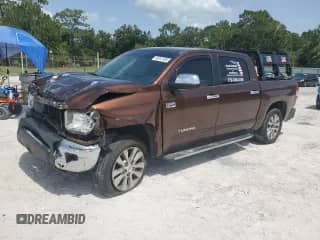 2017 Toyota Tundra Limited with VIN 5TFFW5F12HX223522, listed as a Copart auction lot 59912105 with 94,567 mi miles and Salvage title. Bid and sale history available at DreamBid. Image 1.